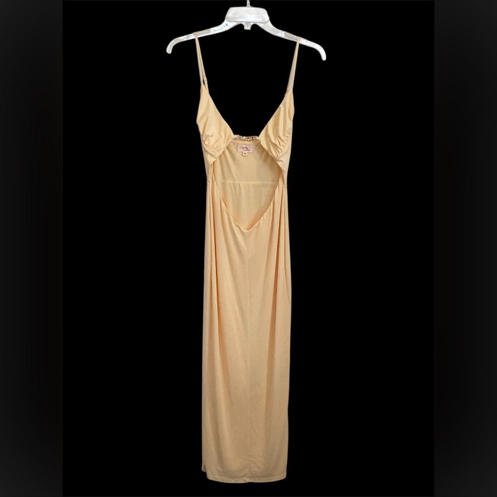 NWOT Camila Coelho | Kendall Cut Out Bodycon Midi Dress in Vanilla Cake Size XS